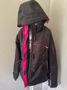 Salomon Clima Pro Ski & Snowboard Jacket Hot Pink Interior